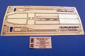 Aber 35186 German medium tank Pz.Kpfw. IV, Ausf. D - vol. 2 - additional set - fenders (1:35)