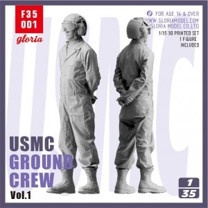 Gloria F35001 USMC Ground Crew Type 1 3D Printed Figures 1/35