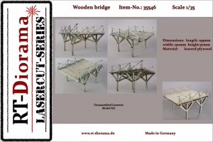 RT-Diorama 35546 Wooden bridge 1/35
