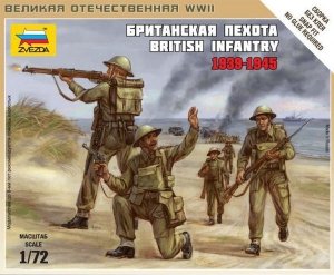 Zvezda 6166 British Infantry (1939-1945) 1/72