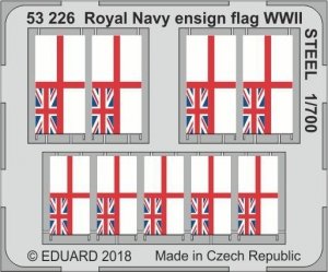 Eduard 53226 Royal Navy ensign flag WWII STEEL 1/700