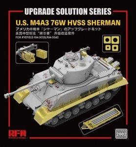 Rye Field Model 2002 Upgrade Solution for U.S. M4A3 76W HVSS Sherman for RM-5028/RM-5042 1/35
