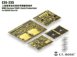 E.T. Model E35-235 WWII German TIGER I（Early Production）(For DRAGON Smart Kit) (1:35)