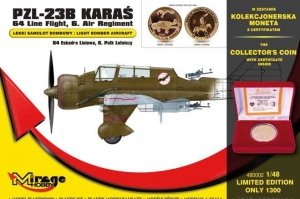 Mirage Hobby 480002 PZL-23B Karas Light Bomber Aircraft 64 Line Flight, 6. Air Regiment (1:48)