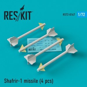 RESKIT RS72-0147 SHAFRIR-1 MISSILES (4 PCS) 1/72