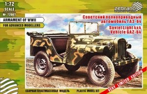 Zebrano 72007 Soviet Light 4x4 Vehicle GAZ-64  1/72