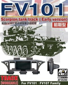 AFV Club 35290 FV101 Scrorpion tank track (early version) for FV101 - FV107 Family 1:35
