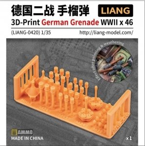 Liang 0420 3D-Print German Grenade WWII x 46 1/35