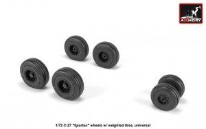 Armory Models AW72505 C-27 Spartan wheels w/ weighted tires 1/72