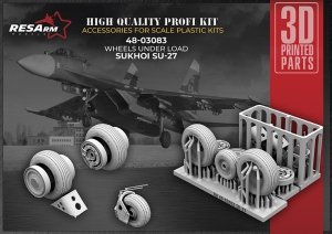 RESArm 48-03083 SU-27 - Wheels under load (3D resin printing) 1/48