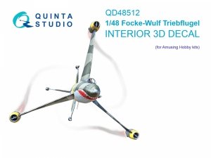 Quinta Studio QD48512 FW Triebflugel 3D-Printed coloured Interior on decal paper (Amusing hobby) 1/48