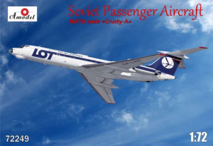 A-Model 72249 Soviet passenger aircraft Tu-134 LOT Crusty-A (1:72)