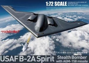 Modelcollect UA72214 USAF B-2A Spirit Stealth Bomber with AGM-158 missile 1/72