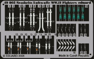 Eduard 49002 Seatbelts Luftwaffe WWII Fighters 1/48