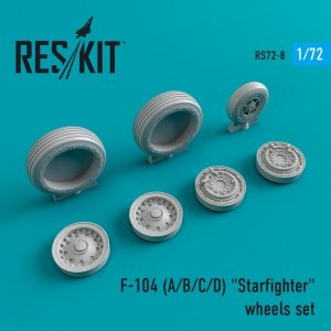 RESKIT RS72-0008 F-104 (A,B,C,D) STARFIGHTER WHEELS SET 1/72