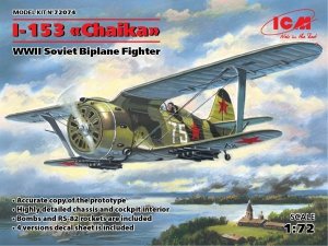 ICM 72074 Soviet Biplane Fighter Ilyuszyn I-153 WWII