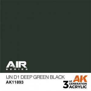 AK Interactive AK11893 IJN D1 DEEP GREEN BLACK – AIR 17ml