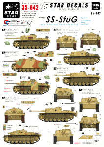 Star Decals 35-842 Waffen-SS StuG # 1 1/35