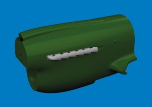 Eduard 6481061 P-40 exhaust stacks fishtail PRINT Eduard 1/48