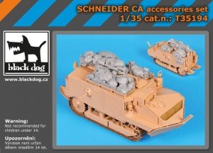Black Dog T35194 Schneider CA accessories set 1/35