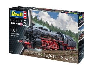 Revell 02168 Express locomotive S3/6 BR18 with tender 1/87