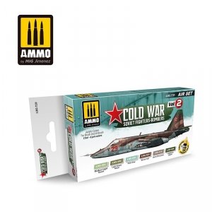 AMMO of Mig Jimenez 7239 COLD WAR VOL. 2 SOVIET FIGHTER-BOMBERS SET 6x17ml