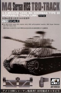 AFV Club 35032 WORKABLE T80 Track Link M4 Sherman HVSS 1/35