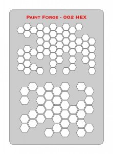 Paint Forge PFST002M STENCIL - HEX 2