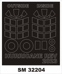 Montex SM32204 HURRICANE IIB for REVELL 1/32