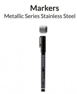Gaahleri 45121 Metallic Series Marker Stainless Steel