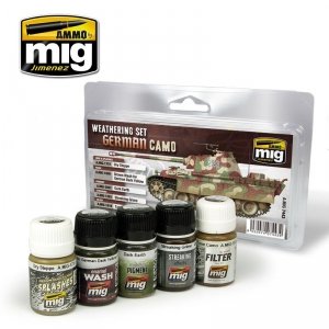 AMMO of Mig Jimenez 7443 German Camo - Weathering Set