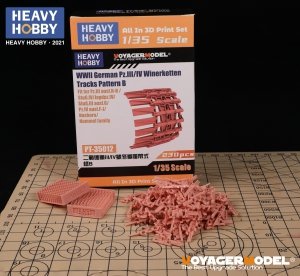 Heavy Hobby PT35012 WWII German Pz.III/IV Winterketten Tracks Pattern B 1/35