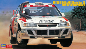 Hasegawa 20742 Mitsubishi Lancer Evolution III 1996 Safari Rally Winner 1/24