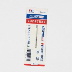 U-Star UA-90243 Drill Bit 1,5mm (Wiertło modelarskie 1,5mm)