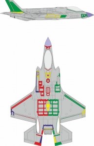 Eduard CX693 F-35A RAM coating early REVELL 1/72