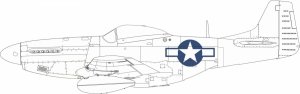 Eduard CX664 P-51D US national insignia EDUARD 1/72