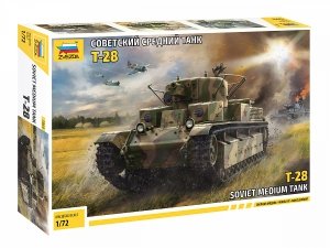 Zvezda 5064 Soviet medium tank T-28 1/72