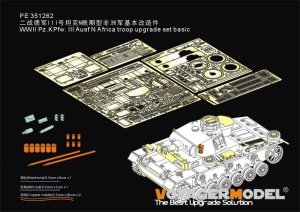 Voyager Model PE351262 WWII Pz.KPfw. III Ausf N Africa troop upgrade set basic For DRAGON 6431/6956  1/35