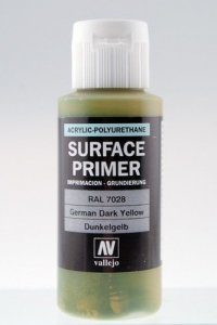 Vallejo 73604 Surface Primer German Dark Yellow 60ml