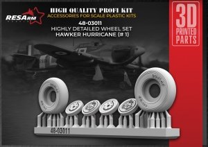 RESArm 48-03011 HURRICANE VAR 1 - Wheels under load (3D resin printing) 1/48
