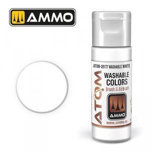 AMMO of Mig Jimenez 20177 ATOM WASHABLE White 20ml