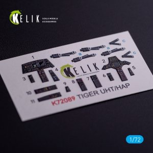 KELIK K72089 Eurocopter Tiger UHT/HAP interior 3D decals for Revell kit 1/72