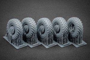 ScaleX WM 35015 GAZ Tiger V1 Ordinary wheel set (for Meng) 1/35