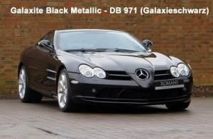 Zero Paints ZP-1040/DB971 Mercedes-Benz Mclaren SLR Paints 60ml Galaxite Black Metallic - DB 971 (Galaxieschwarz)
