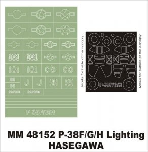 Montex MM48152 P-38F/G/H HASEGAWA