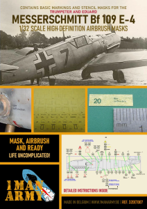1 Man Army 32DET007 Messerschmitt Bf 109 E4 (for Eduard, Trumpeter) 1/32