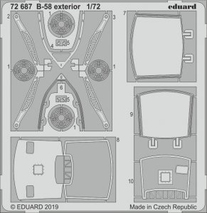 Eduard 72687 B-58 exterior 1/72 ITALERI