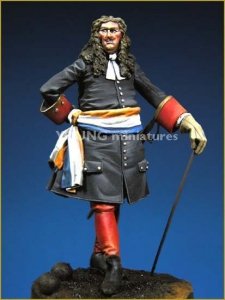 Young Miniatures YH7005 Holland Officer of Artillery, 1705 70mm