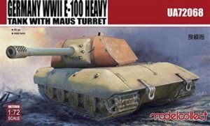 Modelcollect UA72068 German E-100 Heavy Tank w/Mouse Turret 1:72