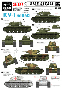 Star Decals 35-888 KV-1 model/1940 1/35